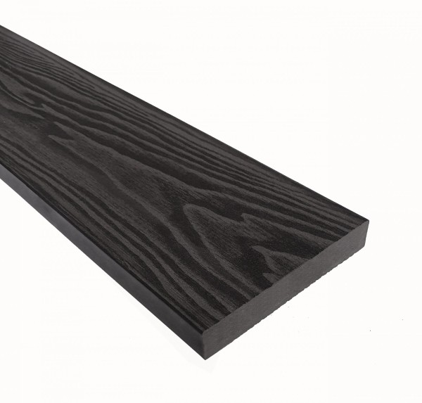 Террасная доска из ДПК Terrapol Смарт 3D Полнотелая без паза Черное дерево купить в Чите