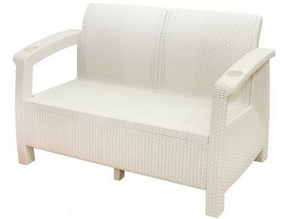 Двухместный диван Yalta Sofa Seаt белый купить в Чите
