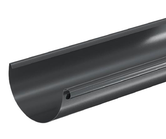 Водосток Aquasistem, система 125x90 - Водосточный желоб 3.00м RAL 7024 Тёмно-серый купить в Чите