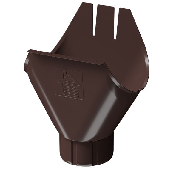 Воронка желоба D125 Döcke STAL PREMIUM Шоколад, (RAL 8019) купить в Чите