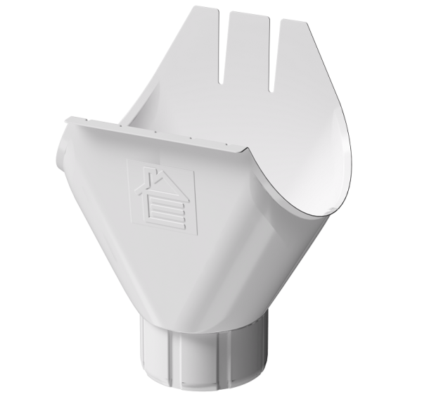 Воронка желоба D125 Döcke STAL PREMIUM Пломбир, (RAL 9010) купить в Чите