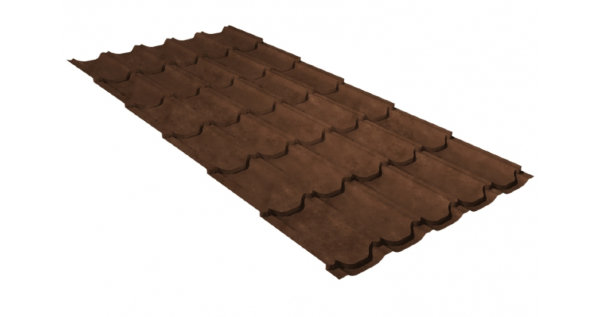 Металлочерепица квинта плюс 0,45 Safari Twincolor Brown купить в Чите