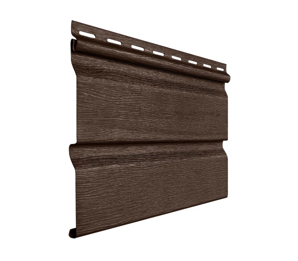 Виниловый сайдинг fineber (файнбер) - серия "стандарт", коричневый купить в Чите