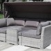 Диван-Трансформер AFINA плетеный из иск. ротанга AFM-320G Grey купить в Чите