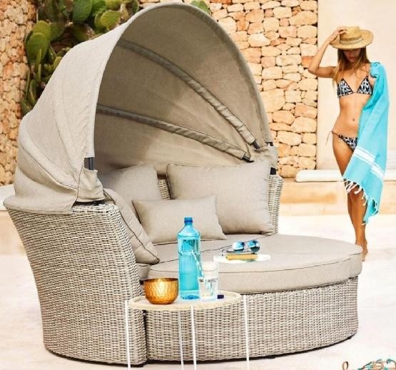 Диван-Трансформер AFINA плетеный из иск. ротанга AFM-325 Beige купить в Чите