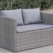 Диван-Трансформер AFINA плетеный из иск. ротанга S330G-W78 Grey купить в Чите
