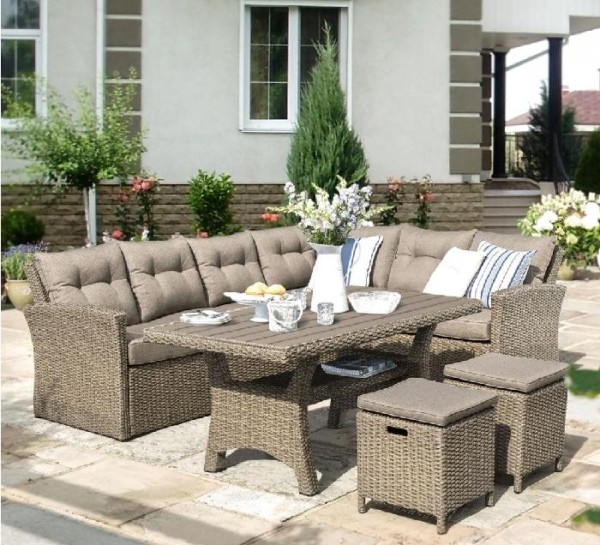 Комплект мебели AFINA плетеной из иск. ротанга AFM-307B Beige купить в Чите