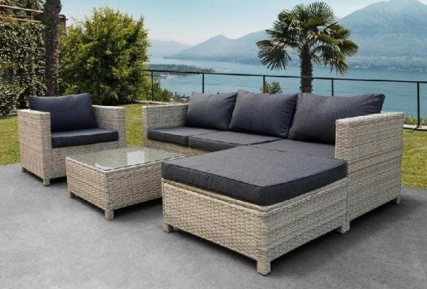 Комплект мебели AFINA плетеной из иск. ротанга YR821G Grey/Grey купить в Чите
