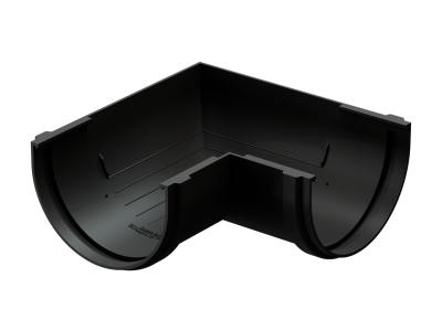 Угол желоба универсал 90˚ Docke Premium ПВХ - Карбон