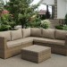 Комплект мебели AFINA плетеной из иск. ротанга YR825B Beige купить в Чите