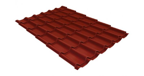 Металлочерепица классик 0,5 Satin RAL 3009 оксидно-красный купить в Чите