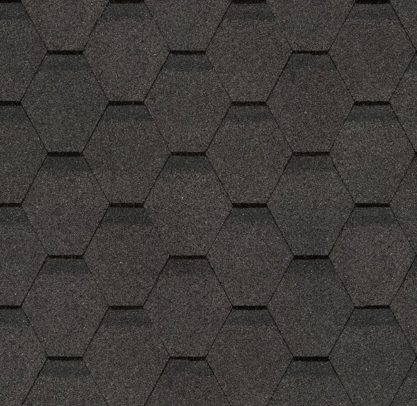 Гибкая черепица Docke, коллекция Шестигранник Серый купить в Чите