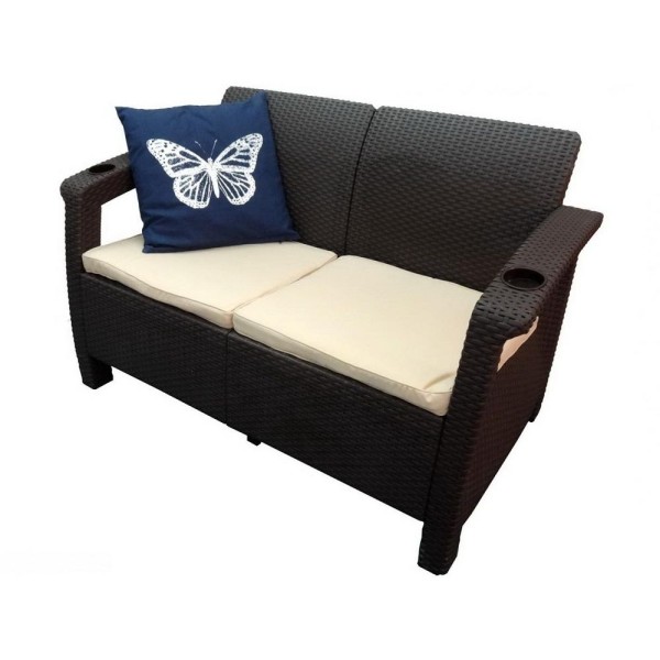 Двухместный диван Yalta Sofa Seаt венге купить в Чите