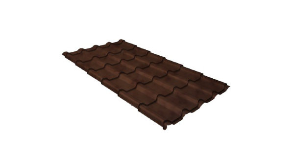 Металлочерепица камея 0,45 Safari Twincolor Brown купить в Чите