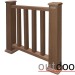 Ограждение из ДПК Outdoor Классик 3D STORM коричневый микс купить в Чите