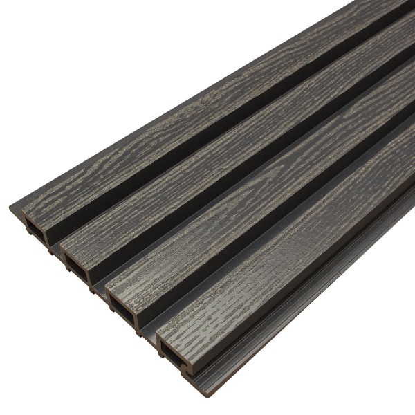 Фасадная доска из ДПК Faynag Wood Рейка Мокрый Асфальт купить в Чите