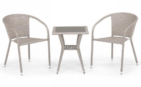 Комплект плетеной мебели AFINA из иск. ротанга T25C/Y137C-W85 Latte 2Pcs купить в Чите