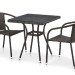 Комплект плетеной мебели AFINA из иск. ротанга T282BNT/Y137C-W53 Brown 2Pcs купить в Чите