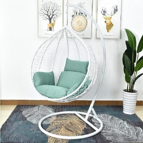 Кресло Подвесное из искусственного ротанга AFM-168A-L White/Green купить в Чите