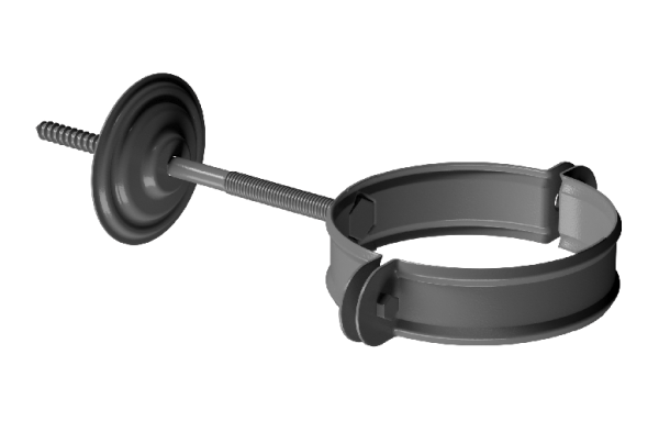 Хомут трубы D90 Döcke STAL PREMIUM Графит, (RAL 7024) купить в Чите