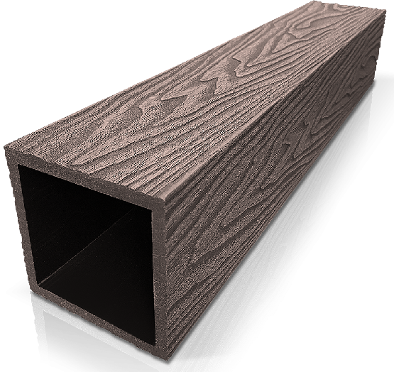 Столб ДПК 3D GardenParkett фактура дерева Венге купить в Чите