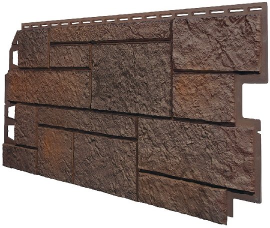 Фасадная панель VOX Sandstone (Сандстоун) темно коричневый купить в Чите
