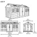 Сарай пластиковый LifeTime 15x8 DD купить в Чите