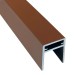 П-профиль Алюминиевый EasyDecking 35x25 Коричневый купить в Чите