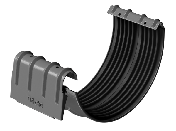 Соединитель желобов D125 Döcke STAL PREMIUM Графит, (RAL 7024) купить в Чите
