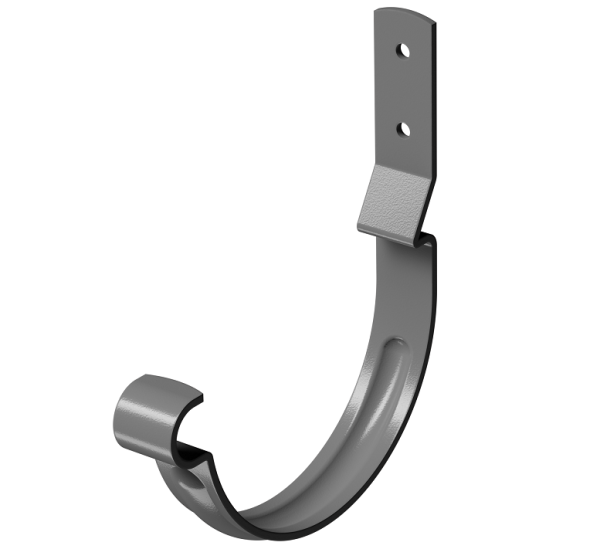 Карнизный крюк короткий (гнутый) D125 Döcke STAL PREMIUM Графит, (RAL 7024) купить в Чите