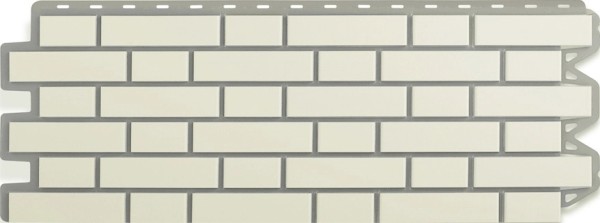 Фасадная панель Альта-Профиль, Кирпич Клинкерный, Белый купить в Чите