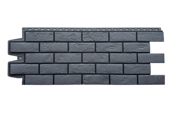 ФП Grand Line состаренный кирпич премиум Графит (шов RAL 9005) купить в Чите