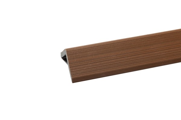 Уголок торцевой Ecodecking Скай коэкструзия 45х45х3000 Тик купить в Чите Уголок торцевой Ecodecking Скай коэкструзия 45х45х3000 Тик купить в Чите