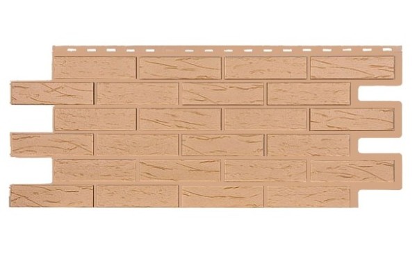 Фасадная панель T-Siding Кирпич Саман Эко Крем купить в Чите